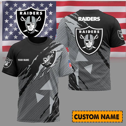[SPECIAL OFFER] NEW CUSTOMIZED NFL07 LVR LAS VEGAS RAIDERS UNISEX T-SHIRT & POLO