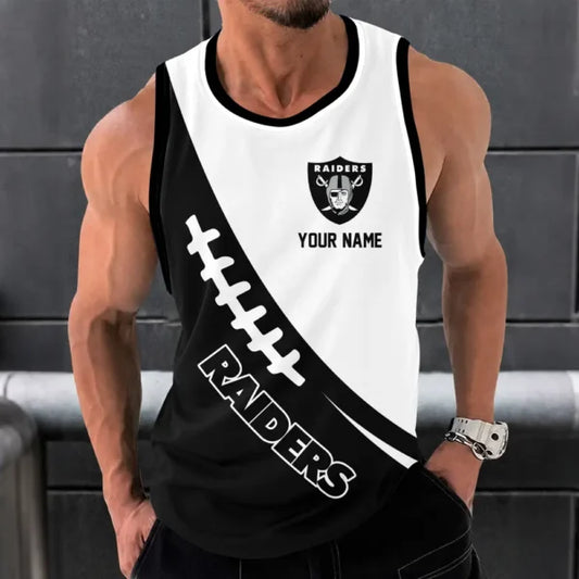 [SPECIAL OFFER] NEW CUSTOMIZED NFL07 LVR LAS VEGAS RAIDERS UNISEX TANK TOP