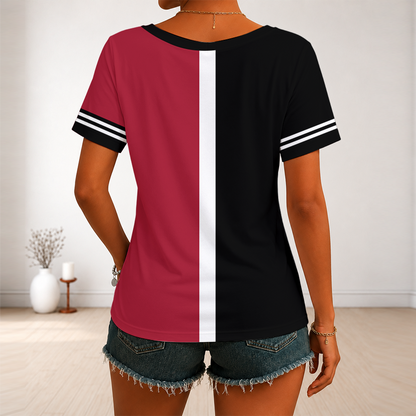 [FLASH SALE] NEW CUSTOMIZED MLB07 ADS ARIZONA DIAMONDBACKS V-NECK FEMALE SHIRT
