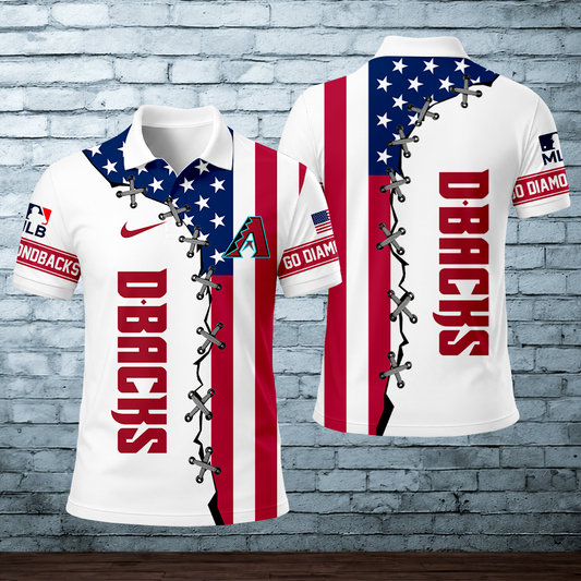 [FLASH SALE] NEW CUSTOMIZED MLB07 ADS ARIZONA DIAMONDBACKS POLO SHIRT