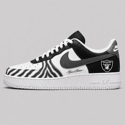 [SPECIAL OFFER] NEW CUSTOMIZED NFL07 LVR LAS VEGAS RAIDERS AF1 SHOES