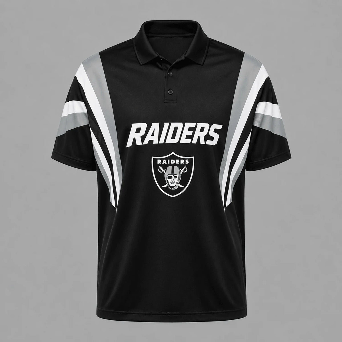 [SPECIAL OFFER] NEW CUSTOMIZED NFL07 LVR LAS VEGAS RAIDERS POLO SHIRT