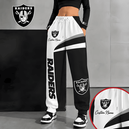 [SPECIAL OFFER] NEW CUSTOMIZED NFL07 LVR LAS VEGAS RAIDERS SWEATPANTS