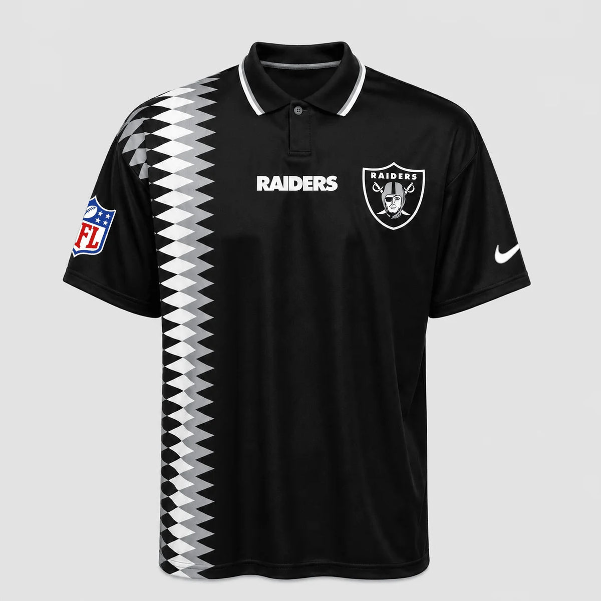[SPECIAL OFFER] NEW CUSTOMIZED NFL07 LVR LAS VEGAS RAIDERS POLO SHIRT