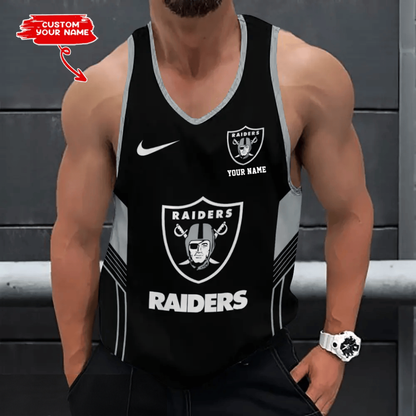 LIMITED EDITION - NEW CUSTOMIZED NFL07 LVR LAS VEGAS RAIDERS UNISEX TANK TOP