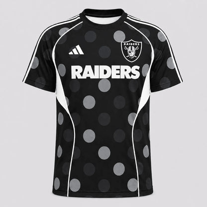 [SPECIAL OFFER] NEW CUSTOMIZED NFL07 LVR LAS VEGAS RAIDERS RAGLAN TEE
