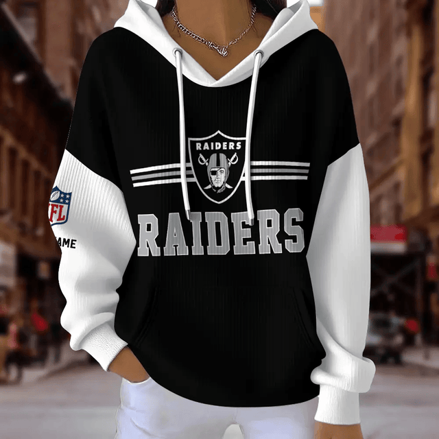 [SPECIAL OFFER] NEW CUSTOMIZED NFL07 LVR LAS VEGAS RAIDERS RIBBED HOODIE & SWEATSHIRT
