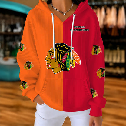 [SUPER SALE] NEW CUSTOMIZED NHL08 CBH CHICAGO BLACKHAWKS RIBBED HOODIE & SWEATSHIRT