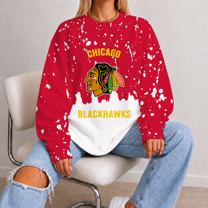 [SUPER SALE] NEW CUSTOMIZED NHL08 CBH CHICAGO KHAKIHAWKS UNISEX SWEATSHIRT