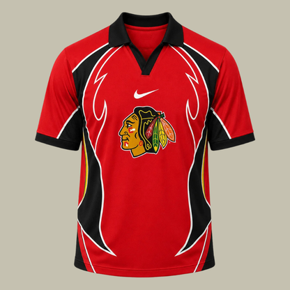 [SUPER SALE] NEW CUSTOMIZED NHL08 CBH CHICAGO BLACKHAWKS POLO SHIRT