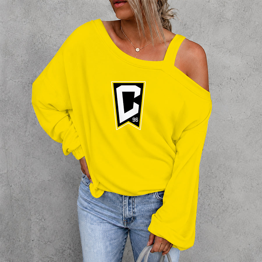 [FAN EXCLUSIVE] NEW CUSTOMIZED MLS08 CLC COLUMBUS CREW DROP SHOULDER SWEATSHIRT