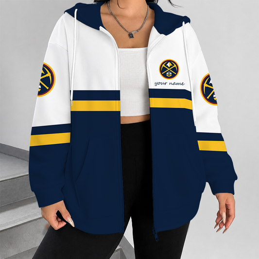 [HOT DEAL] NEW CUSTOMIZED NBA08 DNU DENVER NUGGETS ZIP HOODIE