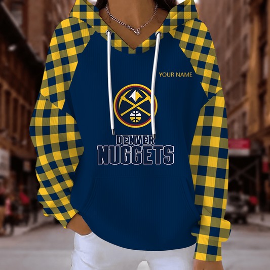 [HOT DEAL] NEW CUSTOMIZED NBA08 DNU DENVER NUGGETS  RIBBED HOODIE & SWEATSHIRT