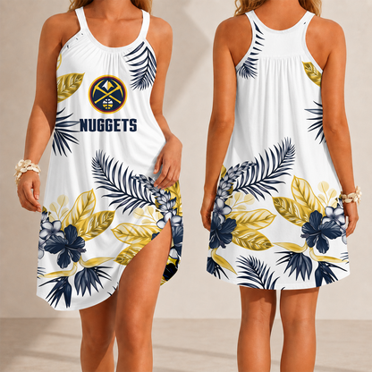 [HOT DEAL] NEW CUSTOMIZED NBA08 DNU DENVER NUGGETS CAMISOLE DRESS