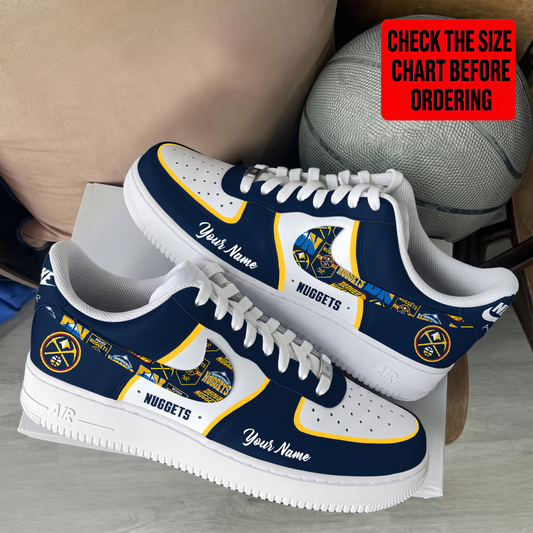 [HOT DEAL] NEW CUSTOMIZED NBA08 DNU DENVER NUGGETS AF1 SHOES