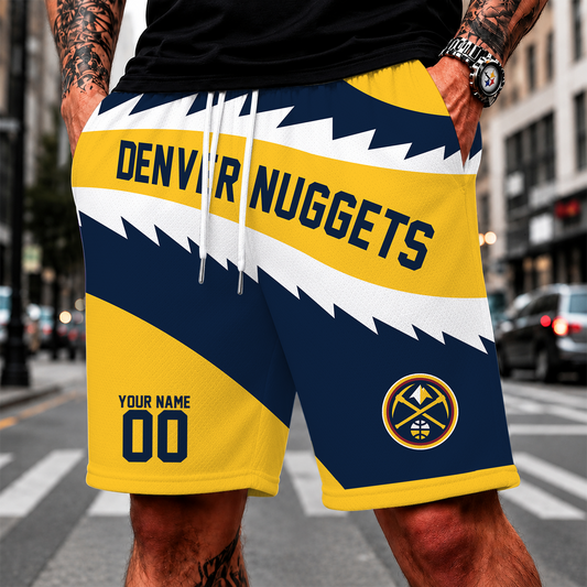 [HOT DEAL] NEW CUSTOMIZED NBA08 DNU DENVER NUGGETS SHORT PANTS