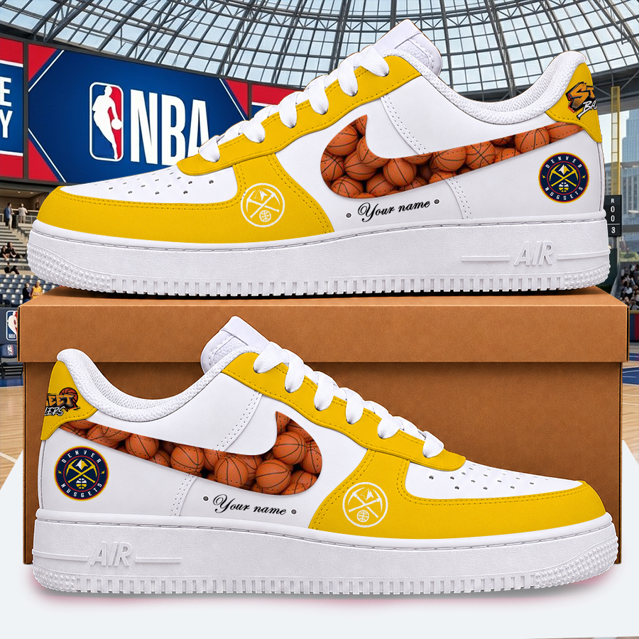 [HOT DEAL] NEW CUSTOMIZED NBA08 DNU DENVER NUGGETS AF1 SHOES