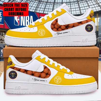 [HOT DEAL] NEW CUSTOMIZED NBA08 DNU DENVER NUGGETS AF1 SHOES