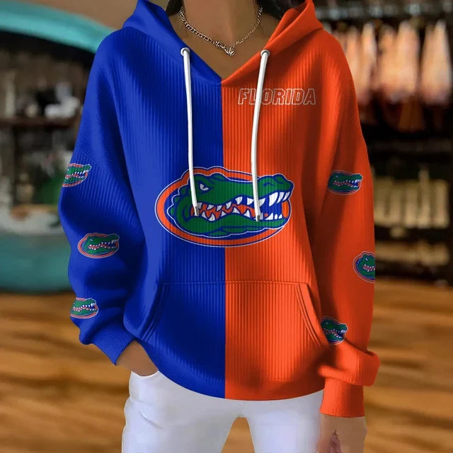 [FAN FAVORITE] NEW CUSTOMIZED NCAA CWS08 FLG FLORIDA GATORS RIBBED HOODIE & SWEATSHIRT