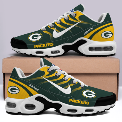 [SPECIAL OFFER] NEW CUSTOMIZED NFL08 GBP GREEN BAY PACKERS AIR MAX PLUS SNEAKERS
