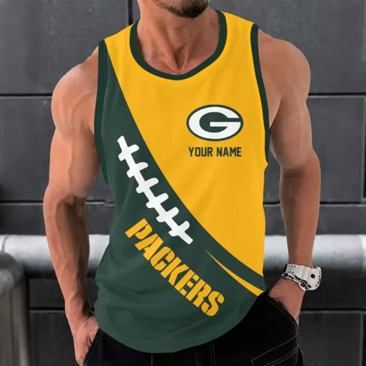 [SPECIAL OFFER] NEW CUSTOMIZED NFL08 GBP GREEN BAY PACKERS UNISEX TANK TOP