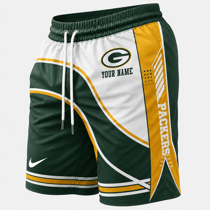 [SPECIAL OFFER] NEW CUSTOMIZED NFL08 GBP GREEN BAY PACKERS SHORT PANTS