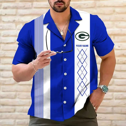 [SPECIAL OFFER] NEW CUSTOMIZED NFL08 GBP GREEN BAY PACKERS HAWAIIAN SHIRT