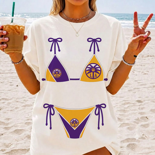 [FAN FAVORITE] NEW CUSTOMIZED WNBA08 LAS LOS ANGELES SPARKS T-SHIRT