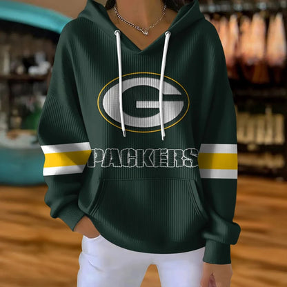 [SPECIAL OFFER] NEW CUSTOMIZED NFL08 GBP GREEN BAY PACKERS RIBBED HOODIE & SWEATSHIRT