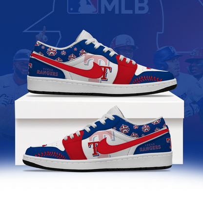 [FLASH SALE] NEW CUSTOMIZED MLB08 TRS TEXAS RANGERS AIR JORDAN LOW SHOES