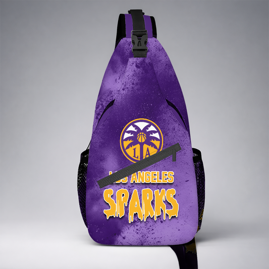 [FAN FAVORITE] NEW CUSTOMIZED WNBA08 LAS LOS ANGELES SPARKS SLING BAG