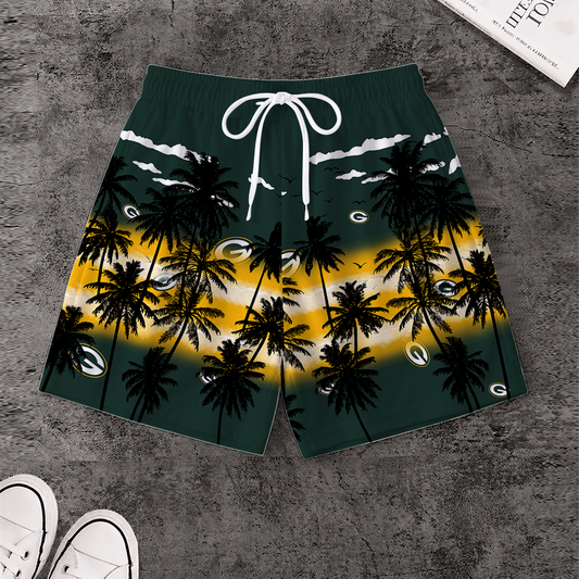[SPECIAL OFFER] NEW CUSTOMIZED NFL08 GBP GREEN BAY PACKERS SHORT PANTS