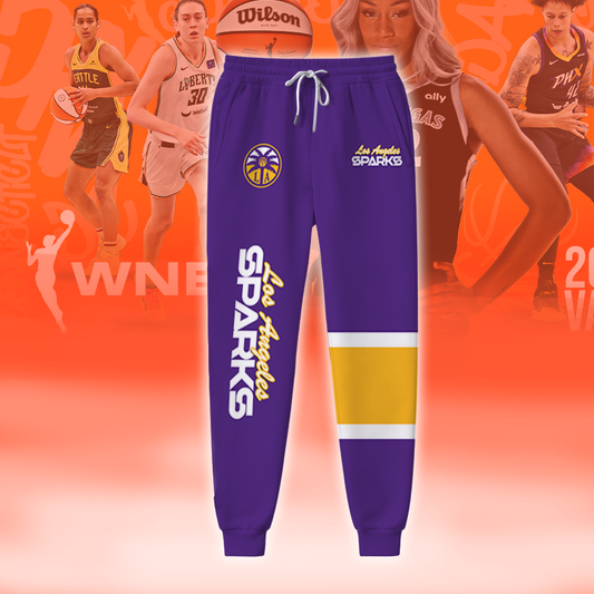 [FAN FAVORITE] NEW CUSTOMIZED WNBA08 LAS LOS ANGELES SPARKS SWEATPANTS