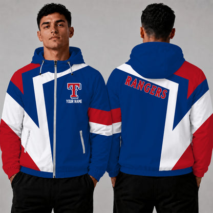 [FLASH SALE] NEW CUSTOMIZED MLB08 TRS TEXAS RANGERS WINDBREAKER JACKET
