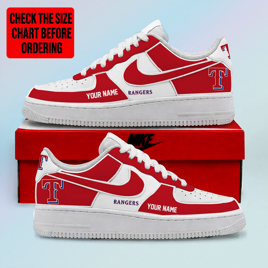 [FLASH SALE] NEW CUSTOMIZED MLB08 TRS TEXAS RANGERS AF1 SHOES