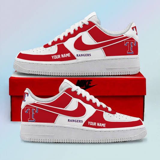 [FLASH SALE] NEW CUSTOMIZED MLB08 TRS TEXAS RANGERS AF1 SHOES