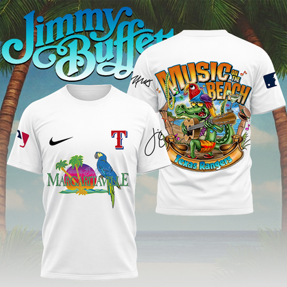 [FLASH SALE] NEW CUSTOMIZED MLB08 TRS TEXAS RANGERS x JIMMY BUFFETT T-SHIRT, HOODIE, ZIP HOODIE
