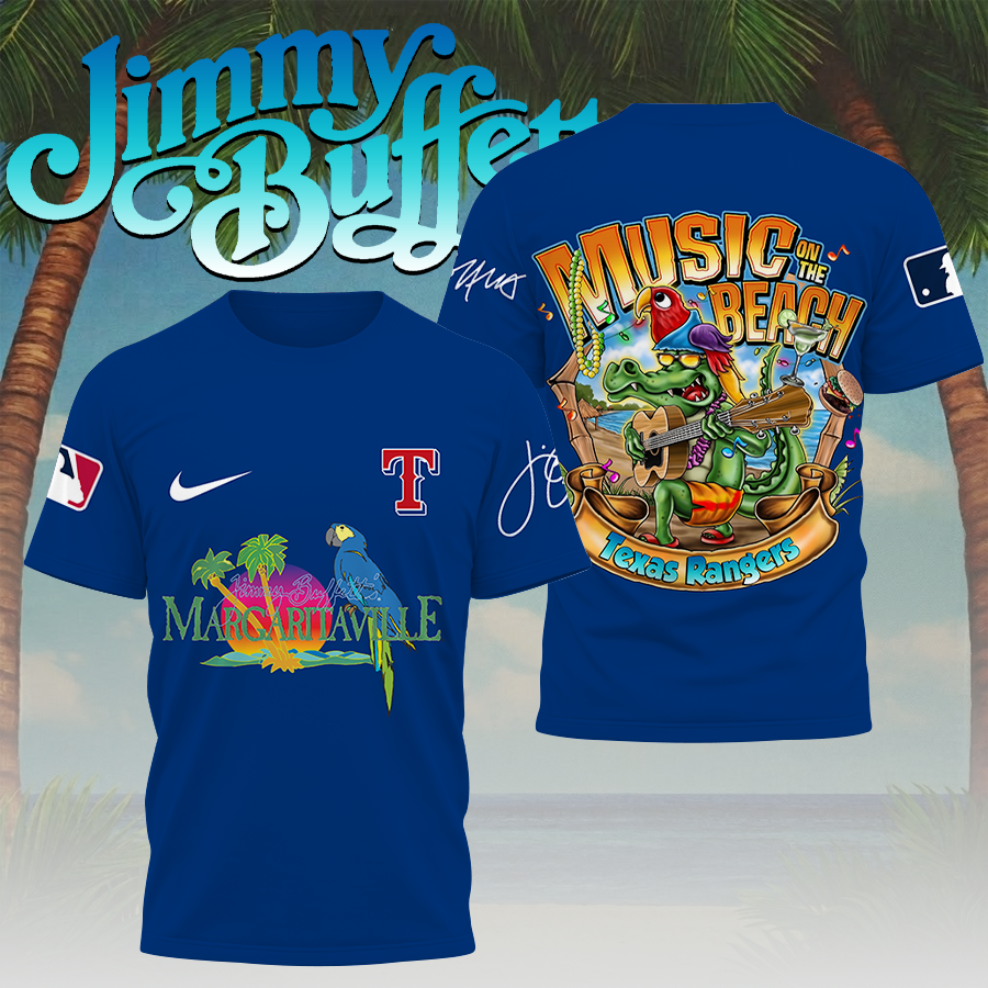 [FLASH SALE] NEW CUSTOMIZED MLB08 TRS TEXAS RANGERS x JIMMY BUFFETT T-SHIRT, HOODIE, ZIP HOODIE