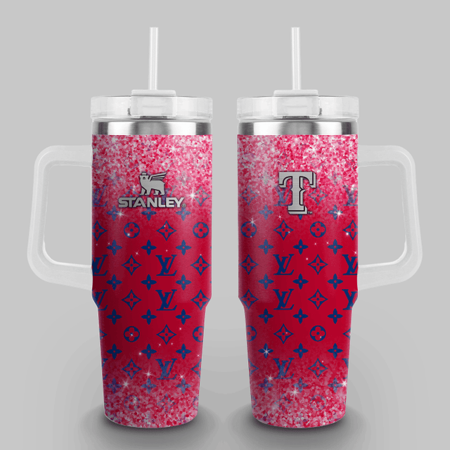 [FLASH SALE] NEW CUSTOMIZED MLB08 TRS TEXAS RANGERS 40OZ TUMBLER