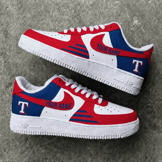 [FLASH SALE] NEW CUSTOMIZED MLB08 TRS TEXAS RANGERS AF1 SHOES
