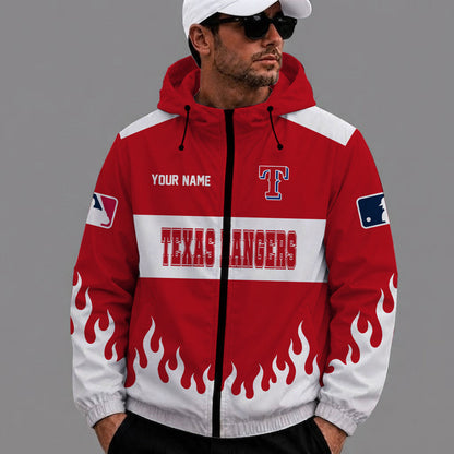 [FLASH SALE] NEW CUSTOMIZED MLB08 TRS TEXAS RANGERS WINDBREAKER JACKET