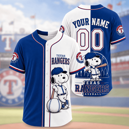 [FLASH SALE] NEW CUSTOMIZED MLB08 TRS TEXAS RANGERS BASEBALL JERSEY