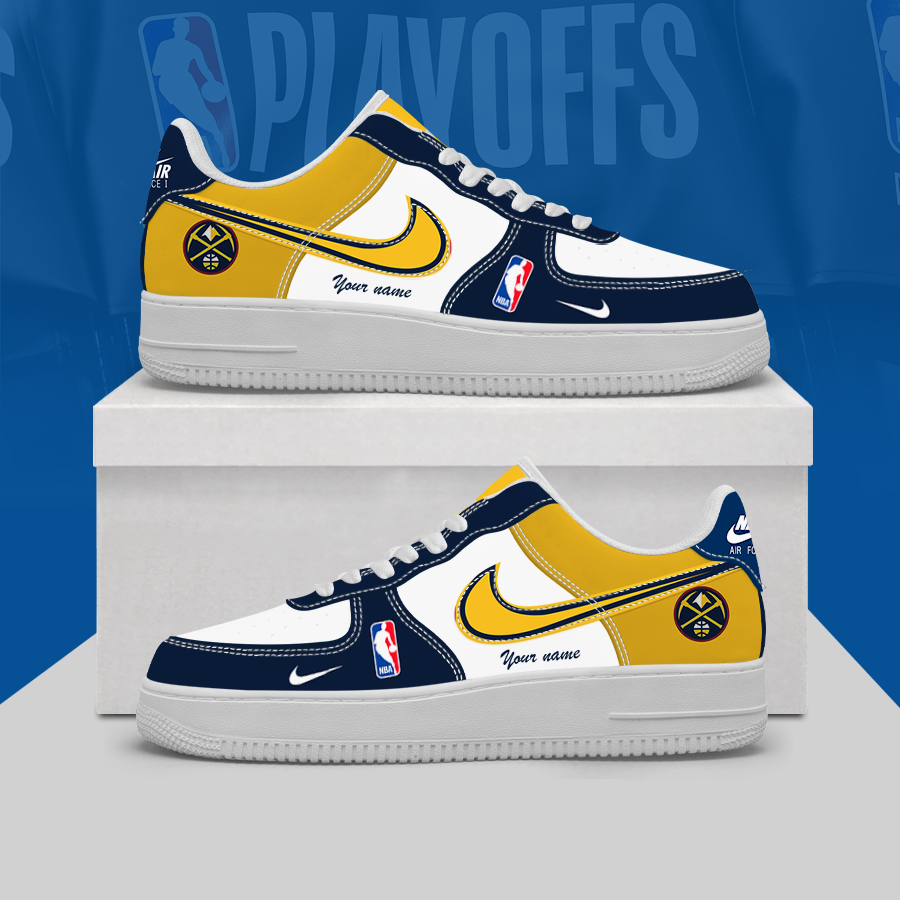 [HOT DEAL] NEW CUSTOMIZED NBA08 DNU DENVER NUGGETS AF1 SHOES