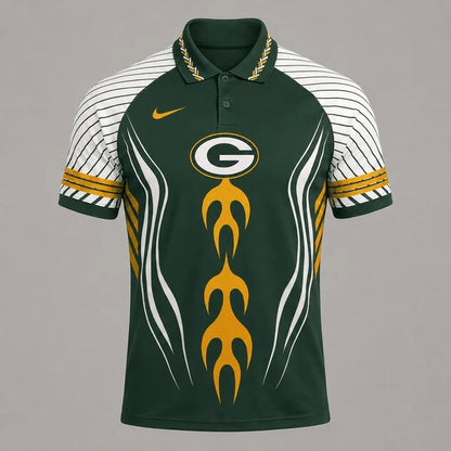 [SPECIAL OFFER] NEW CUSTOMIZED NFL08 GBP GREEN BAY PACKERS POLO SHIRT