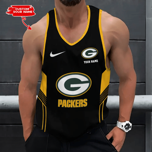 LIMITED EDITION - NEW CUSTOMIZED NFL08 GBP GREEN BAY PACKERS UNISEX TANK TOP