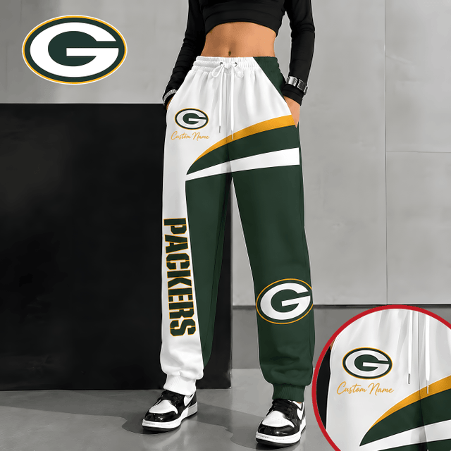 [SPECIAL OFFER] NEW CUSTOMIZED NFL08 GBP GREEN BAY PACKERS SWEATPANTS
