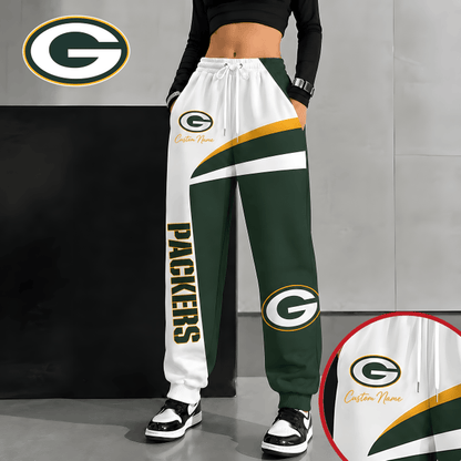 [SPECIAL OFFER] NEW CUSTOMIZED NFL08 GBP GREEN BAY PACKERS SWEATPANTS