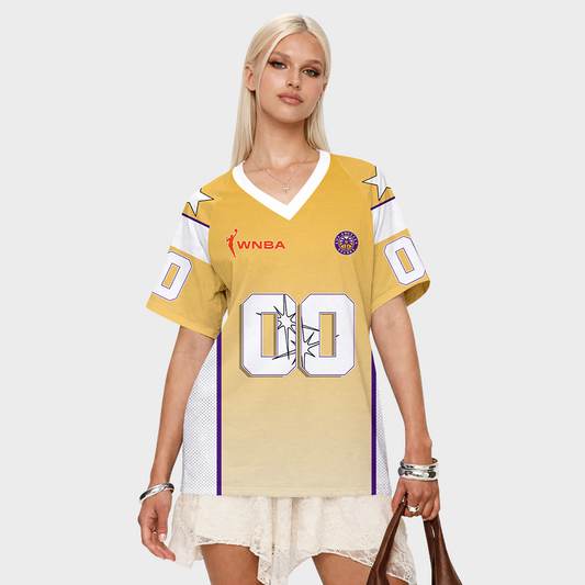 LIMITED EDITION - NEW CUSTOMIZED WNBA08 LAS LA SPARKS V-NECK BASKETBALL JERSEY