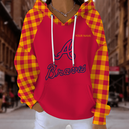 [FLASH SALE] NEW CUSTOMIZED MLB09 ABS ATLANTA BRAVES RIBBED HOODIE & SWEATSHIRT