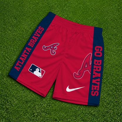 [FLASH SALE] NEW PREMIUM MLB09 ABS ATLANTA BRAVES SHORT PANTS